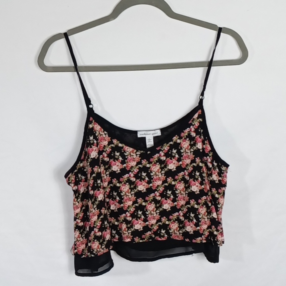 women's cropped tank size large
